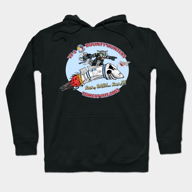 VF-2 Bounty Hunters Nose Art Hoodie by MBK